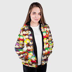 Куртка с капюшоном женская ЮЖНЫЙ ПАРК, цвет: 3D-черный — фото 2