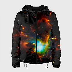 Куртка с капюшоном женская Галактика, цвет: 3D-черный