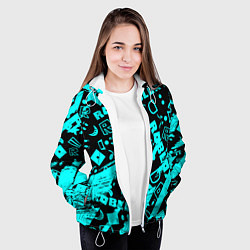 Куртка с капюшоном женская Roblox, цвет: 3D-белый — фото 2