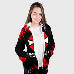 Куртка с капюшоном женская Umbrella Corporation, цвет: 3D-белый — фото 2