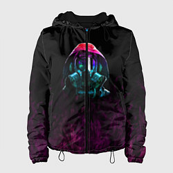 Куртка с капюшоном женская Эпидемия, цвет: 3D-черный