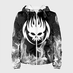 Куртка с капюшоном женская THE OFFSPRING, цвет: 3D-белый