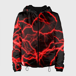 Куртка с капюшоном женская МОЛНИИ, цвет: 3D-черный