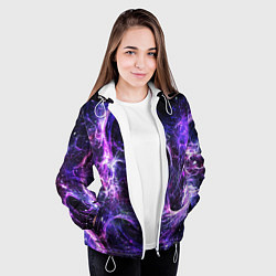 Куртка с капюшоном женская SPACE, цвет: 3D-белый — фото 2