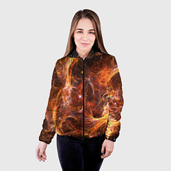 Куртка с капюшоном женская КОСМОС, цвет: 3D-черный — фото 2