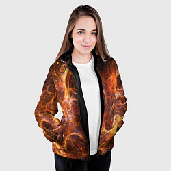 Куртка с капюшоном женская КОСМОС, цвет: 3D-черный — фото 2