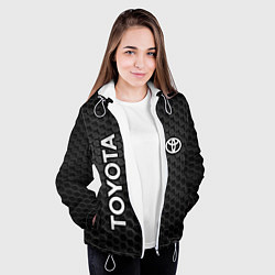 Куртка с капюшоном женская TOYOTA, цвет: 3D-белый — фото 2