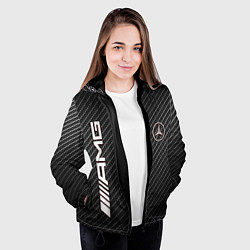 Куртка с капюшоном женская MERCEDES CARBON, цвет: 3D-черный — фото 2