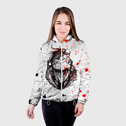 Куртка с капюшоном женская УБИЙЦА ГОБЛИНОВ, цвет: 3D-белый — фото 2