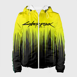 Куртка с капюшоном женская CYBERPUNK 2077, цвет: 3D-белый