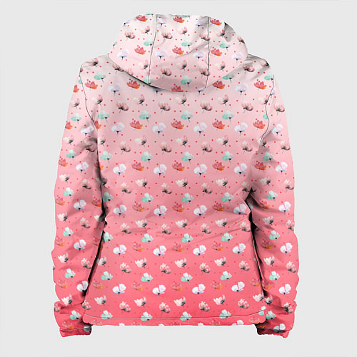 Женская куртка Пижамный цветочек / 3D-Черный – фото 2