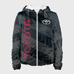 Куртка с капюшоном женская TOYOTA, цвет: 3D-белый