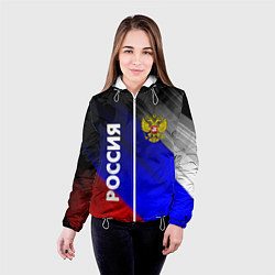 Куртка с капюшоном женская РОССИЯ, цвет: 3D-белый — фото 2