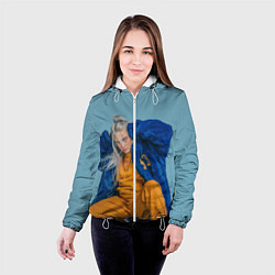Куртка с капюшоном женская Billie Eilish, цвет: 3D-белый — фото 2