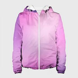 Куртка с капюшоном женская Нежный фиолет, цвет: 3D-белый