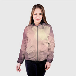 Куртка с капюшоном женская Пикси кристаллы, цвет: 3D-черный — фото 2