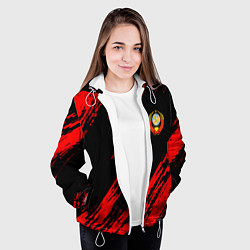 Куртка с капюшоном женская СССР, цвет: 3D-белый — фото 2