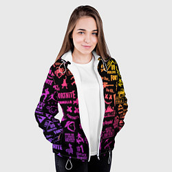 Куртка с капюшоном женская FORTNITE PARTY EVENT, цвет: 3D-белый — фото 2