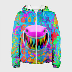 Куртка с капюшоном женская 6IX9INE GOOBA, цвет: 3D-белый