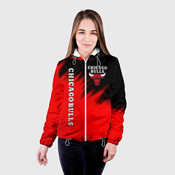 Куртка с капюшоном женская CHICAGO BULLS, цвет: 3D-белый — фото 2