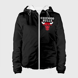 Куртка с капюшоном женская CHICAGO BULLS, цвет: 3D-белый