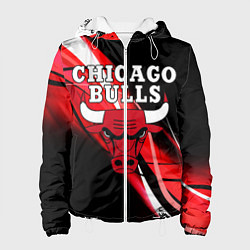 Куртка с капюшоном женская CHICAGO BULLS, цвет: 3D-белый