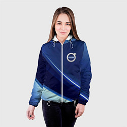 Куртка с капюшоном женская VOLVO, цвет: 3D-белый — фото 2