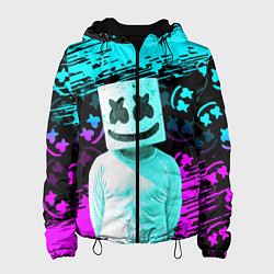 Куртка с капюшоном женская Fortnite Marshmello, цвет: 3D-черный