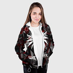 Куртка с капюшоном женская The Witcher, цвет: 3D-белый — фото 2