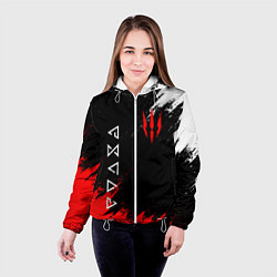 Куртка с капюшоном женская The Witcher, цвет: 3D-белый — фото 2