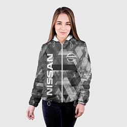 Куртка с капюшоном женская NISSAN, цвет: 3D-белый — фото 2