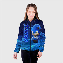 Куртка с капюшоном женская Соник, цвет: 3D-черный — фото 2