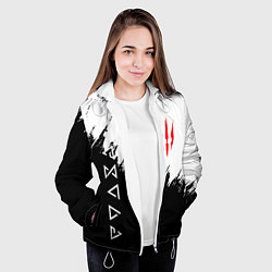 Куртка с капюшоном женская The Witcher, цвет: 3D-белый — фото 2