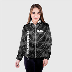 Куртка с капюшоном женская HUMMER, цвет: 3D-белый — фото 2