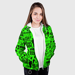 Куртка с капюшоном женская BILLIE EILISH БИЛЛИ АЙЛИШ, цвет: 3D-белый — фото 2