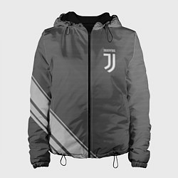 Куртка с капюшоном женская JUVENTUS, цвет: 3D-черный