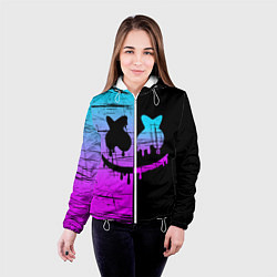 Куртка с капюшоном женская FORTNITE MARSHMELLO, цвет: 3D-белый — фото 2