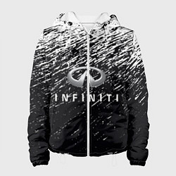 Куртка с капюшоном женская INFINITI, цвет: 3D-белый