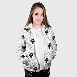 Куртка с капюшоном женская МИШКИ, цвет: 3D-белый — фото 2