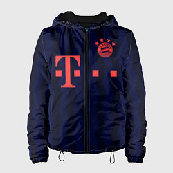 Куртка с капюшоном женская FC Bayern Munchen, цвет: 3D-черный