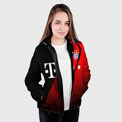Куртка с капюшоном женская FC Bayern Munchen Форма, цвет: 3D-черный — фото 2