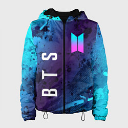 Куртка с капюшоном женская BTS БТС, цвет: 3D-черный