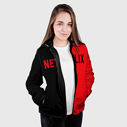 Куртка с капюшоном женская NETFLIX, цвет: 3D-черный — фото 2