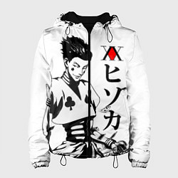 Куртка с капюшоном женская Hunter x Hunter, Hisoka, цвет: 3D-черный
