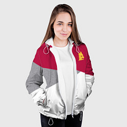Куртка с капюшоном женская AS Roma Red Design 2122, цвет: 3D-белый — фото 2