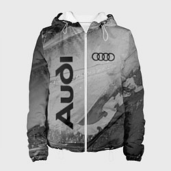 Куртка с капюшоном женская AUDI АУДИ, цвет: 3D-белый