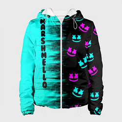 Куртка с капюшоном женская Marshmello, цвет: 3D-белый