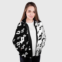 Куртка с капюшоном женская JoJo Bizarre Adventure, цвет: 3D-черный — фото 2