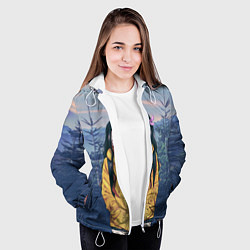 Куртка с капюшоном женская Незуко, цвет: 3D-белый — фото 2