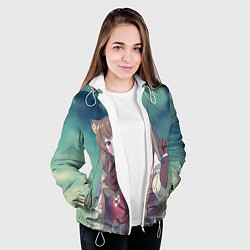 Куртка с капюшоном женская Рафталия, цвет: 3D-белый — фото 2